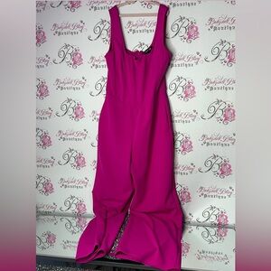 Crystal sky jumper one piece flared pants corset style top sexy tank jumpsuit